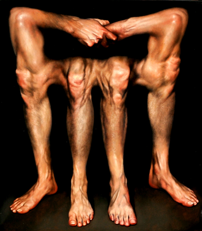 Vier Füße und zwei Hände erstellt 1997